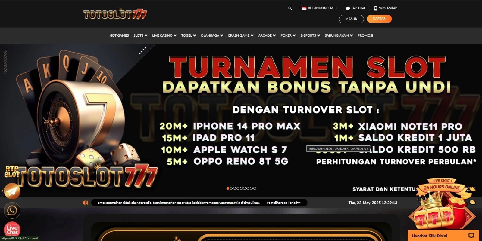 TOTOSLOT777 PLATFORM OFFICIAL GAME ONLINE INDONESIA